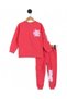 Girls' Back Printed Sweatshirt and Cargo Pocket Tracksuit Bottoms 6-7-8-9-10 Years Old Tracksuit Set - 2
