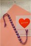 Hand Knitted Colorful Friend Bracelet with Triangle Motif - Lasting Colors - 2