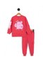 Girls' Back Printed Sweatshirt and Cargo Pocket Tracksuit Bottoms 6-7-8-9-10 Years Old Tracksuit Set - 6