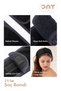 Set of 2 Black 100% Cotton Hair and Makeup Bands – Bandana, Sports, Yoga, Spa and Skincare Band Set - 3
