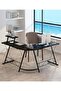 L Shape Gaming Table Computer Desk with Large Monitor Stand Sturdy Writing Workstation 258 x 46 x 74