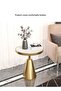 Multipurpose Luxury Design Marble Coffee Table Round Sofa Side Table - 5