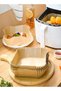 100 Pieces Paper Plate Set Non-Stick Oil-Proof Food Grade Air Fryer Disposable Natural Parchment Pap - 3