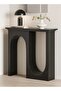 Italian Light Luxury Double Arc Narrow Entryway Table Minimalist Modern Decorative Console Table Rec - 2