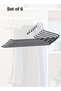 Set of 6 Heavy-Duty Closet Hanging Hangers for Clothes Organize