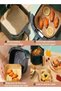 100 Pieces Paper Plate Set Non-Stick Oil-Proof Food Grade Air Fryer Disposable Natural Parchment Pap - 2