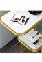 Modern Luxury Creative Living Room Bed Sofa Table Gold/White One Piece 50 x 30 x 58 cm - 3