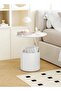 1-Piece Multifunction Round Edge Table Sofa Side End Table Coffee Table Nightstand with Storage Buck - 3