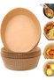 50 Pieces Multipurpose Disposable Paper Plate Non Stick Multiuse for Frying Round Parchment Paper Ai - 4