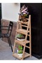 3-Tier Multipurpose Use Rack Foldable Flowerpot Rack Display Stand Storage Shelf Ladder for Living R - 3