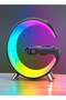 Multifunction Wireless Charger Portable Bluetooth Speaker Alarm Clock Multi Color Intelligent RGB LE