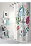 Multipurpose Household Curtain Waterproof Beautiful Flowers and Plants Printed Shower Curtain - 2