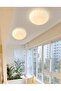 Modern Shell Shape LED Ceiling Lamp Acrylic Remote Control Adjustable Tri Color Dimming Light - 3