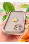 iPhone 11 Case 3D Heart Design Brown Patterned Soft Camera Protected Silicone Cover - 7