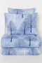 Double Cotton Fitted Sheet + 2 Pillowcases Bedding Set Durable Patterned Set - 4