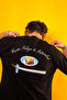 From Tokyo to Istanbul Printed Oversize Unisex Black Tshirt - 4