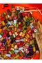10 mm Mixed Color Cut Tube Wood Beads (50 Grams 190 Pieces) Hole Diameter 2 mm Macrame Design Jewelry - 3