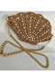 Oyster Muscle Straw Shoulder Bag