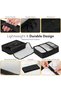 Black Travel Organizer 8Pcs Set | Packing Bags, Waterproof Cubes, Toiletry & Shoe Bags - 6