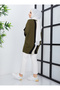 Striped Front Batwing Knitwear Tunic - Khaki - Sahra Butique - 6