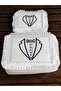 2-piece groom bow figured satin bridal set engagement bridal groom gift set - 3