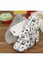 Non-Slip Sole Baby and Toddler Slippers, Organic Cotton Home and Nursery Booties - City Life - 5