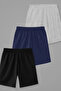 Set of 3 Comfortable Fit Unisex Bermuda Shorts - 3
