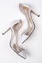 White Color Women's Evening Dress Heeled Shoes - 6