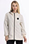 Women's Stone Water Resistant Hooded Lined Pocket Raincoat - Windbreaker Jacket - 2