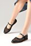 Michelle Black Blunt Toe Mesh Women's Ballerina Shoes - 6