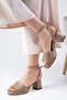 Ellen Mink Color Platform Women's Heeled Sandals - 5