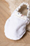 Non-Slip Sole, Cotton Towel Lined Baby Booties - 5