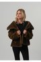 Women's Fur Coat Women's Cropped Faux Fur Suede Laminated Jacket - 3