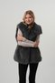Women's fur vest women's belted fur vest - 6