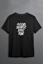 Design Good Things Take Print Oversize Cotton Crew Neck Unisex T-Shirt