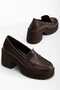Lureva Women's Brown Loafer Shoes - 4