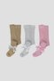 3 Pieces of Cotton Girls and Baby Pantyhose with Ribbon Accessories