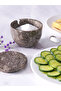 Oceanic Marble Salt Jar with Lid & Spoon – Spice Holder for Kitchen - 7