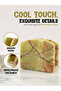 Marble Napkin Holder 5.5" Green onyx – Handmade Serviette & Cocktail Holder for Table Decor - 5