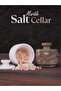 White & Oceanic Marble Patterned Salt Box Set of 2 – Handmade Spice Keeper - 4