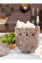 Handcrafted Marble Oceanic Garlic Storage Jar – 11.43 cm Countertop Garlic & Ginger Holder - 3