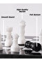Marble Chess Set 10" Handmade – Black & White Game With Storage Box, Extra Queens, Elegant Gift Idea - 4