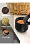 Black Marble Tea, Coffee & Sugar Jar Set – Modern Countertop Storage - 3