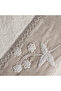Ayliz Bath Towel 100% Organic Cotton Hand Embroidered Cream 80x150 Cm - 6