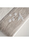 Ayliz Bath Towel 100% Organic Cotton Hand Embroidered Cream 80x150 Cm - 5