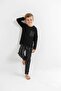 Boy's Long Sleeve 100% Cotton Pocket Double Suit Drift