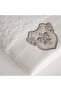 Ayliz Hand Face Towel 100% Organic Cotton Embroidered Cream 50x90 Cm - 5