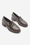 Women's Loafer Casual Classic Heeled Shoes Nufit Brown - 5