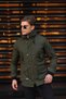 Softshell Fabric Waterproof and Cold Resistant Hooded Short Parka Coat-1128 - 4