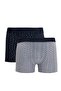 Men's 2-Piece Cotton Lycra Stretch Fabric Boxers